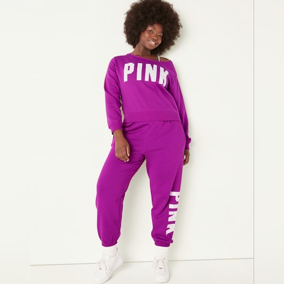 PINK Victoria's Secret Tops - PINK Fleece Cropped Sweatshirt